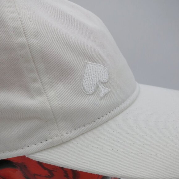 Kate Spade New York Bow Baseball Cap in Cream OS NWT Embroidered Logo